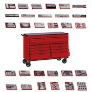 Teng Tools 515 Piece SAE Tool Kit in a 53" Wide Tool Box TCW809N-SAE